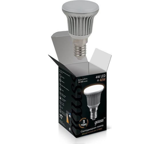 Светодиодная лампа Gauss LED R39 E14 4W 2700K FROST EB106001104 1