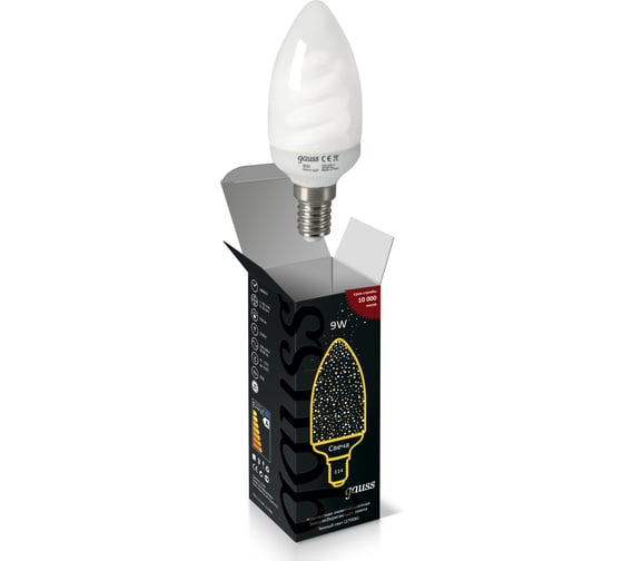 Энергосберегающая лампа Gauss Candle 9W 2700K E14 241109 1