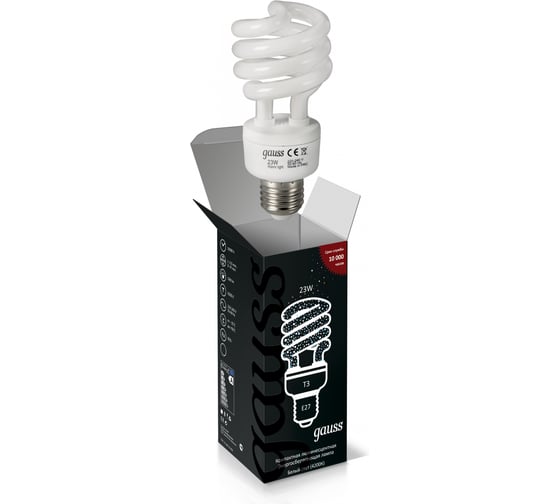 Энергосберегающая лампа Gauss Spiral 23W 4200K E27 212223
