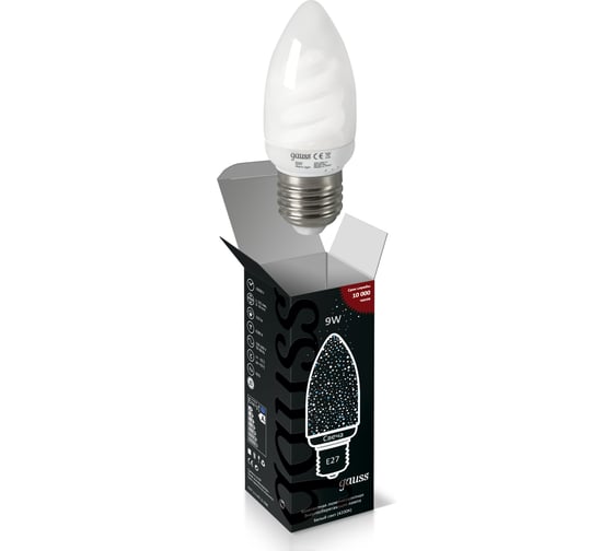 Энергосберегающая лампа Gauss Candle 9W 4200K E27 242209