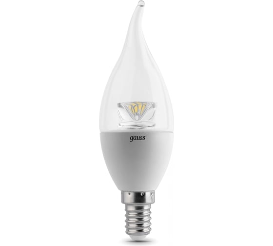 Светодиодная лампа Gauss LED Candle Tailed Crystal Clear E14 4W 4100K 104201204 1