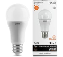 Светодиодная лампа Gauss LED Elementary Globe 12W A60 E27 2700K LD23212