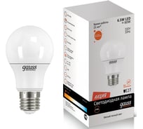 Светодиодная лампа Gauss LED Elementary Globe 6.5W A60 E27 2700K LD23217