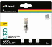 Светодиодная лампа Polaroid 12V G 2,8W 3000K G4 300lm упаковка 5шт PL-G412V33/5