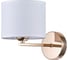 Настенный светильник Moderli V1231-1W Flora gold 1 E27 60W золотой, белый металл, ткань V1231-1W gold 1
