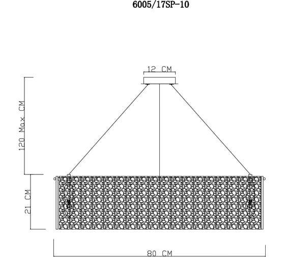 Подвесная люстра Divinare felis 6005/17 SP-10