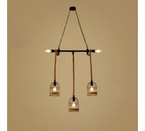 Подвесной светильник Мелодия Света A472-3 BK+BRN 000030578