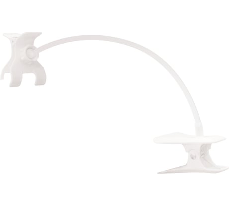 Гибкий штатив RITTER с прищепкой и держателем для светильника белый пластик/металл 56295 5