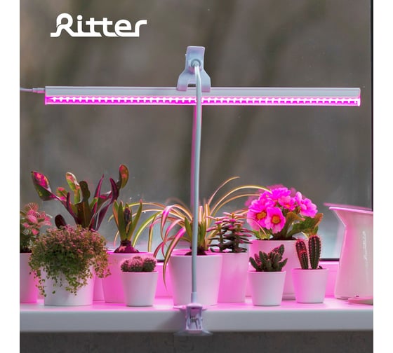 Гибкий штатив RITTER с прищепкой и держателем для светильника белый пластик/металл 56295 5