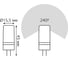 Лампа Gauss Elementary g9 ac150-265v 3w 210lm 3000k силикон LED 18913 6
