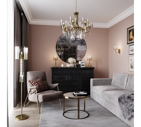 Торшер ODEON LIGHT E27 40W Nicole 4886_1F