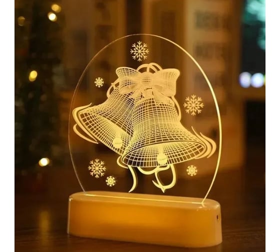 LED-светильник ZDK Homium Glow Art Колокольчики размер 13*3*17см теплый свет NY-LAMP05