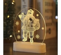 LED-светильник ZDK Homium Glow Art Санта Клаус размер 13*3*17см теплый свет NY-LAMP07