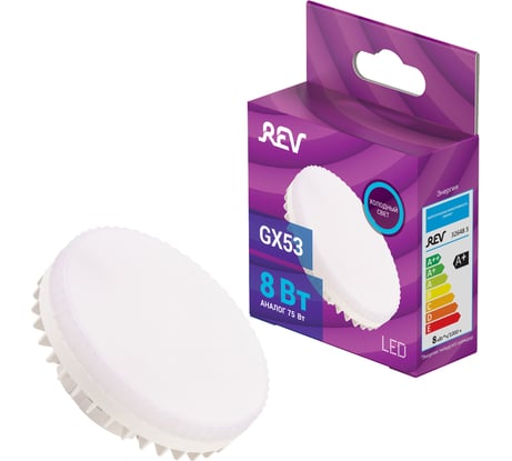 Светодиодная лампа REV таблетка GX53 8Вт 6500К 32648 3