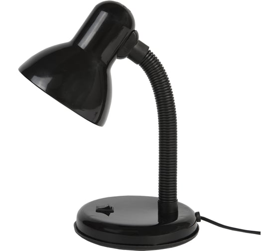 Настольный светильник GLANZEN Е27 с основанием черный DL-0001-40-R-black КА-00008681