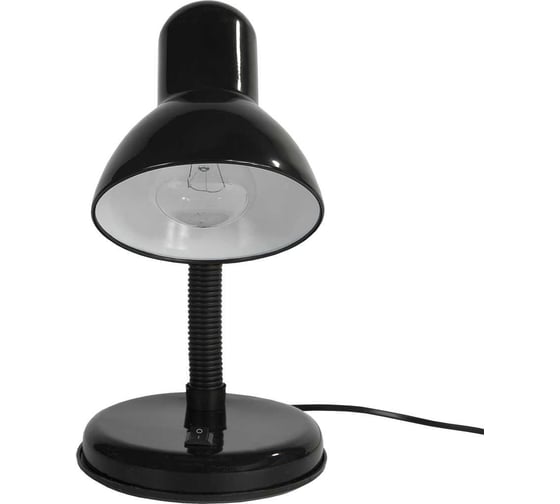 Настольный светильник GLANZEN Е27 с основанием черный DL-0001-40-R-black КА-00008681
