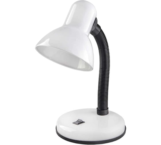 Настольный светильник GLANZEN Е27 с основанием белый DL-0001-40-R-white КА-00008682