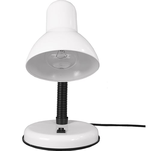 Настольный светильник GLANZEN Е27 с основанием белый DL-0001-40-R-white КА-00008682