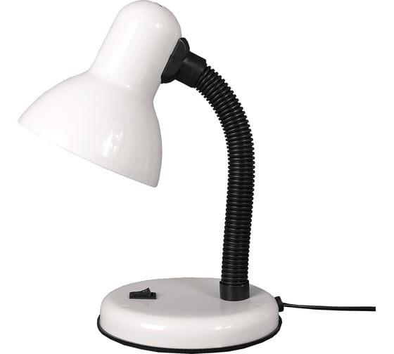 Настольный светильник GLANZEN Е27 с основанием белый DL-0001-40-R-white КА-00008682