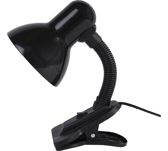 Настольный светильник GLANZEN Е27 на прищепке черный DL-0001-40-C-black КА-00008679