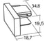 Трековая заглушка торцевая RITTER Artline пластик черный 23120 6 7