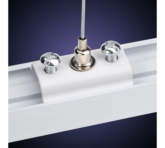 Тросовый подвес RITTER для трекового шинопровода Artline 1,5м пластик/нержавеющая сталь белый 23126 8