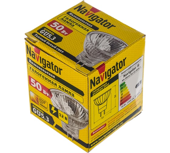 Галогенная лампа Navigator 94 204 MR16 50W 12V 2000h 94204