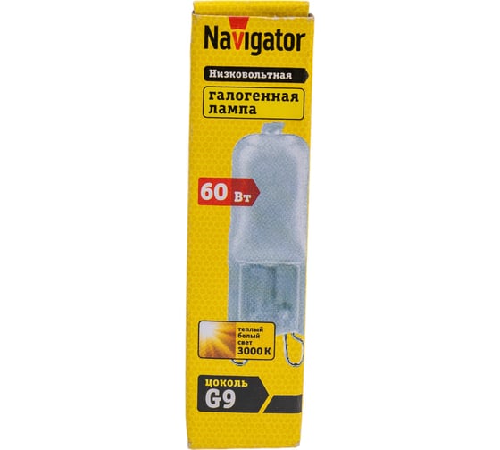 Галогенная лампа Navigator 94 233 JCD9 60Вт frost G9 230В 2000h 94233