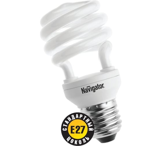 Энергосберегающая лампа Navigator 94 050 NCL-SH10-20-860-E27 4607136940505 128383