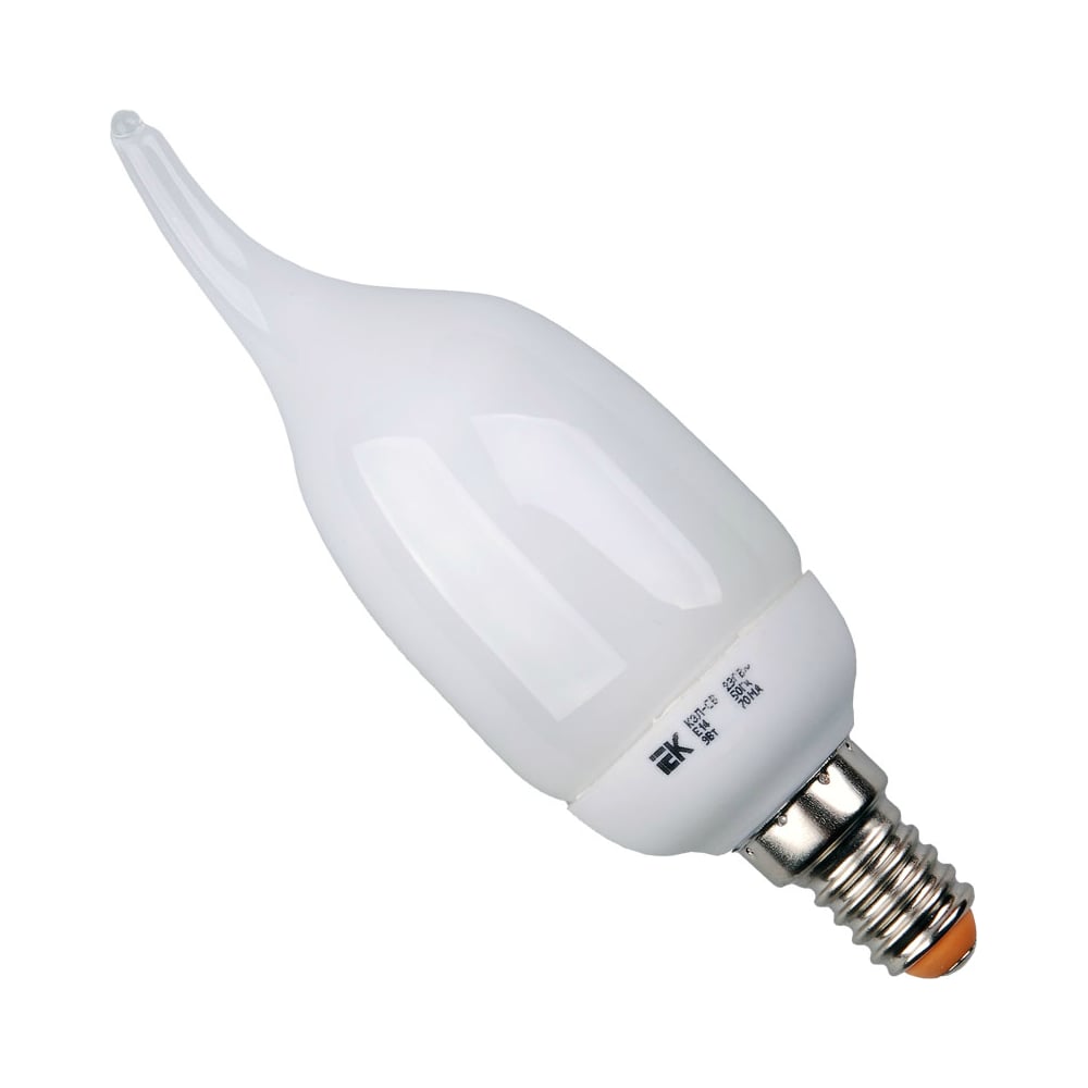 Энергосберегающая лампа, свеча КЭЛ-CВ Е14 9Вт 4000К IEK LLE61-14-009 ...