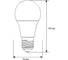Светодиодная лампа 11Вт 220В Camelion LED11-A60/830/E27 12035 3