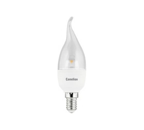 Светодиодная лампа 5.5Вт 220В Camelion LED5.5-CW35-CL/830/E14 11758 1