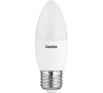 Светодиодная лампа 7.5Вт 220В Camelion LED7.5-C35/830/E27 11946