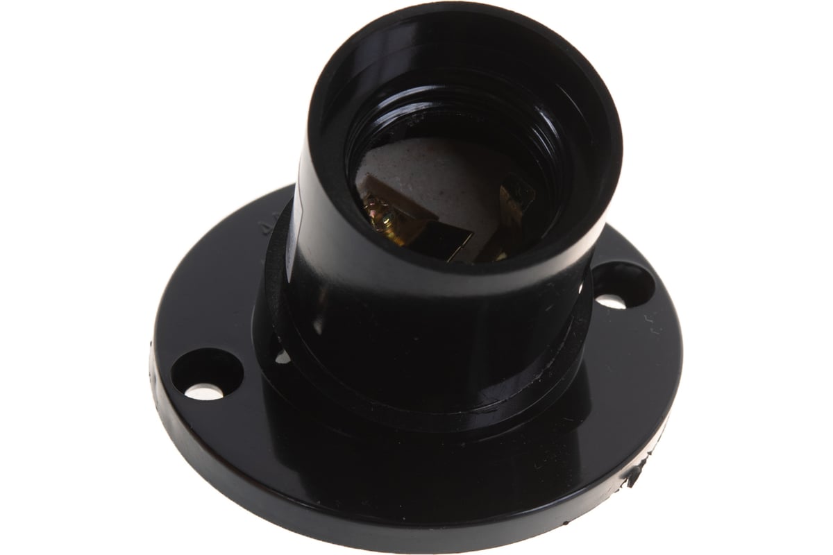 Патрон Е27 карболитовый настенный 4А 250В c этикеткой UNIVersal 5565280 ...