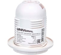 Патрон Е27 люстровый термопластик 4А 250В c этикеткой UNIVersal 5560711