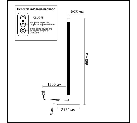 Настольный светильник ODEON LIGHT LED 1*14W FILLINI 4335_14TL