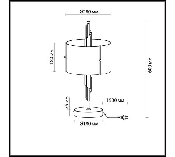 Настольная лампа ODEON LIGHT E27 40W Margaret 4895_2T