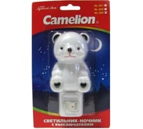 Ночник с выключателем Мишка 220V, 7W Camelion NL-005 9200