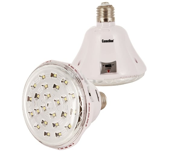 Аккумуляторный светильник с патроном Camelion LA-109 24 LED, DC, 220В 11830