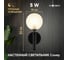 Настенный светильник Moderli Covey 1 G9 3W черный, прозрачный V2053-W 2