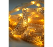 Светодиодная гирлянда Магия праздника "ДЮРАЛАЙТ", D=8мм, 100 LED, теплый белый, 5м, GS IP44, 31V, 25W, адаптер MAG-G024-100