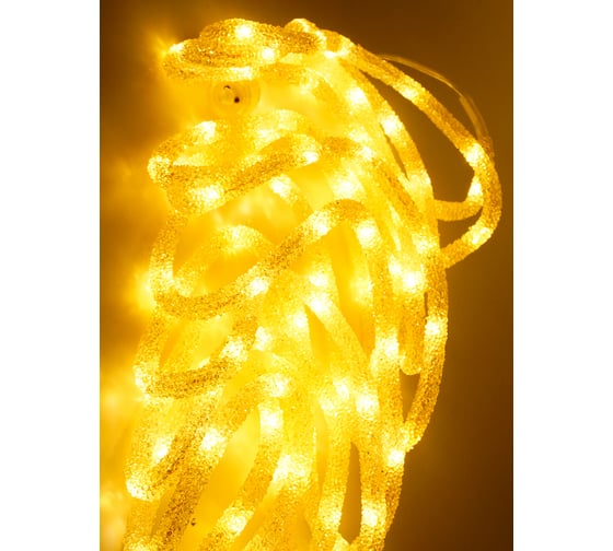 Светодиодная гирлянда Магия праздника "ДЮРАЛАЙТ", D=8мм, 100 LED, теплый белый, 5м, GS IP44, 31V, 25W, адаптер MAG-G024-100