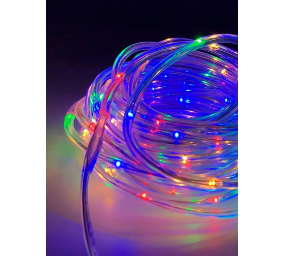 Гирлянда "ДЮРАЛАЙТ", D=4мм 100LED цвет мульти GS IP44 4.5V1.35W адаптер Магия праздника MAG-G092-032