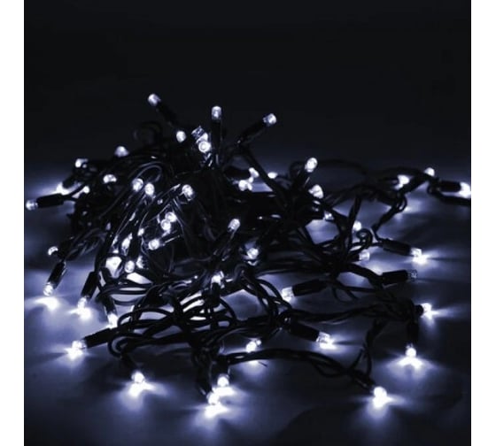 Уличная электрогирлянда Золотая сказка Heavy Rain, IP65, 100 LED, 10 м, холодный белый, 591296