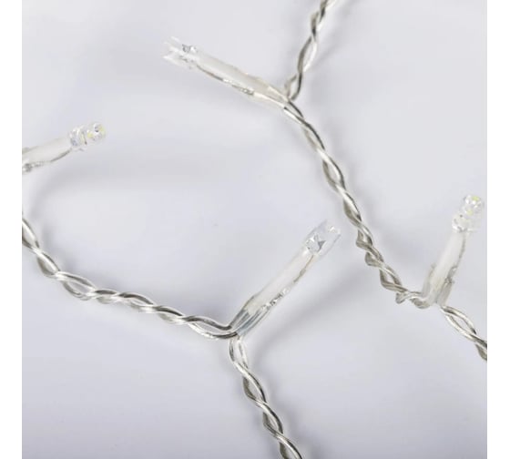 Уличная электрогирлянда Золотая сказка Бахрома,100LED, 2x0,5м, теплый белый, контроллер, 591299