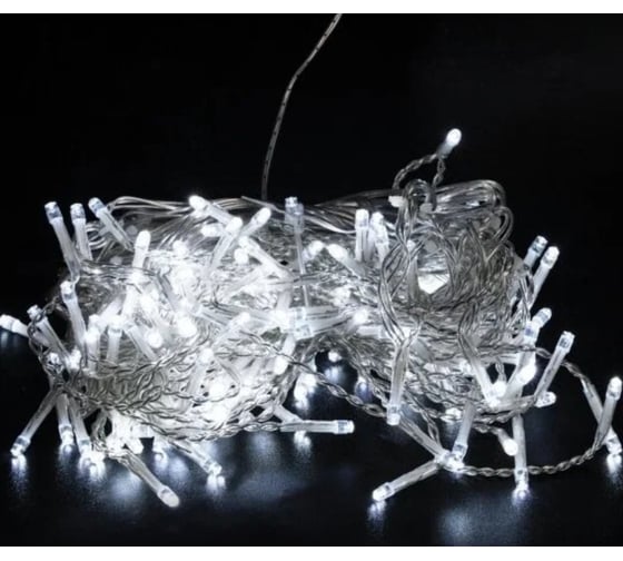 Уличная электрогирлянда Золотая сказка Бахрома,180LED, 6x0,5м, холодный белый, контроллер, 591300