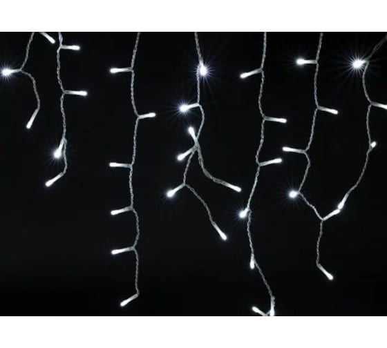 Уличная электрогирлянда Золотая сказка Бахрома,180LED, 6x0,5м, холодный белый, контроллер, 591300