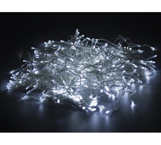 Уличная электрогирлянда Золотая сказка Занавес, 480LED 3,8x2,4м, холодный белый, контроллер, 591302