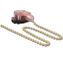 Шнуровой выключатель цепочка для всех типов бра, торшеров, светильников 2А, золотистый REV 24463 9