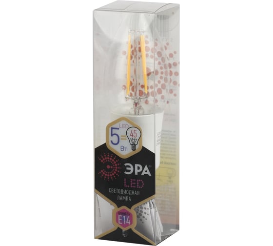 Светодиодная лампа ЭРА F-LED B35-5w-827-E14 Б0012533